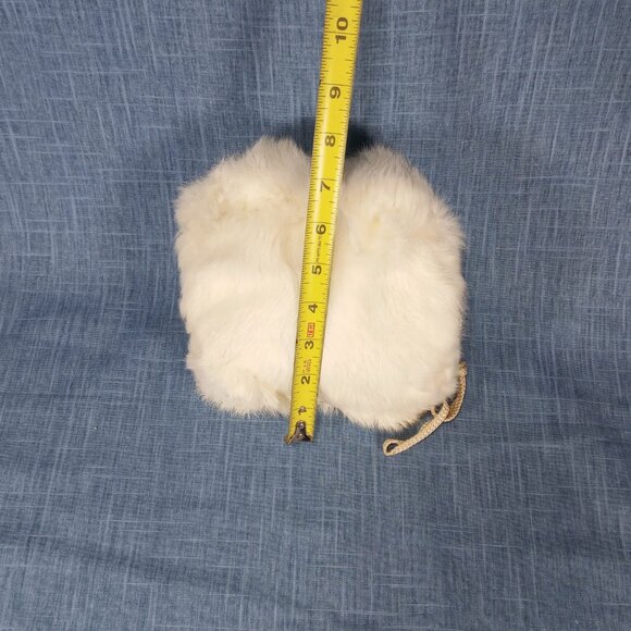 1950's White Rabbit Fur Children's Muff - Picture 6 of 6